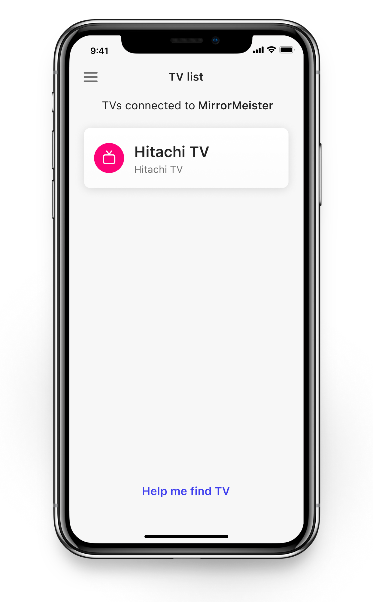 how to launch wireless display on iphone to hitachi tv