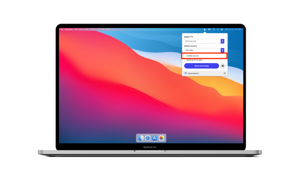 macbook to chromecast