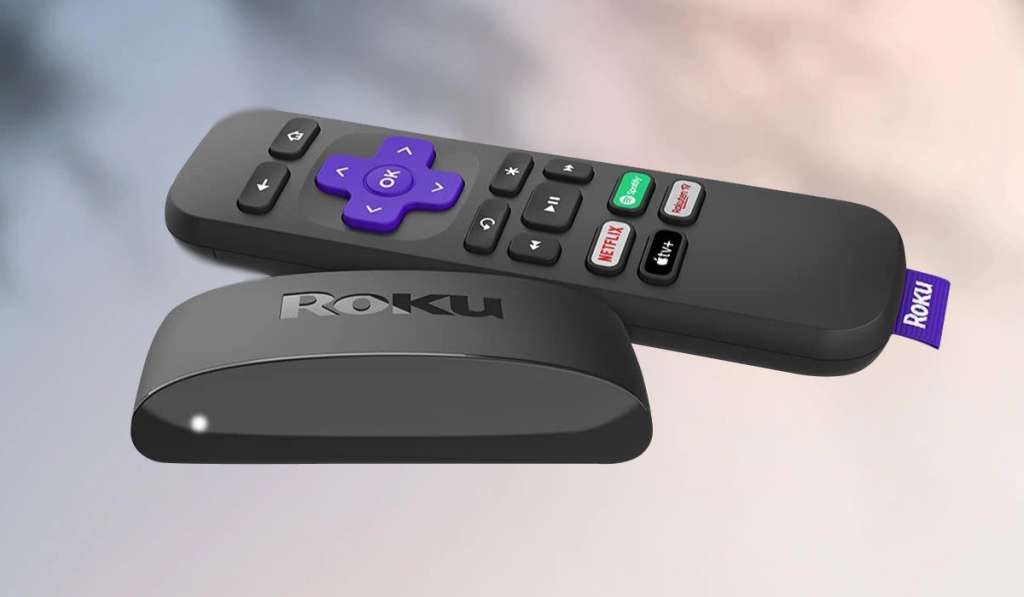 Roku box and a remote