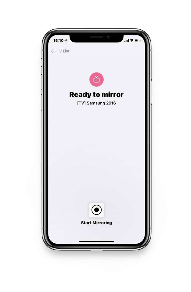 iPhone ready to mirror